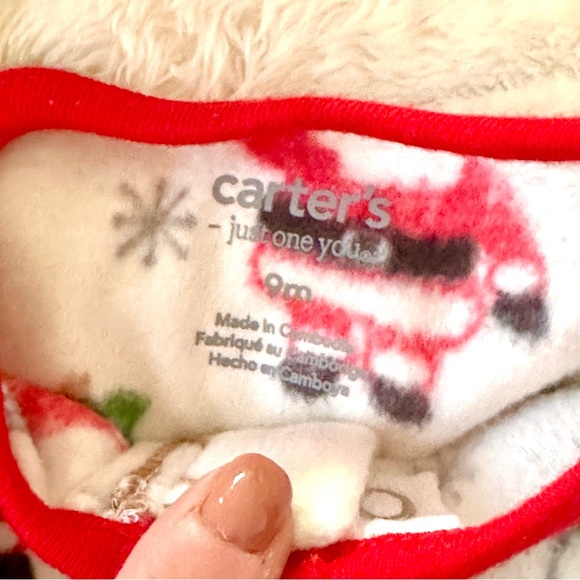 Carter's Santa and Reindeer Print Footie - Picture 5 of 5